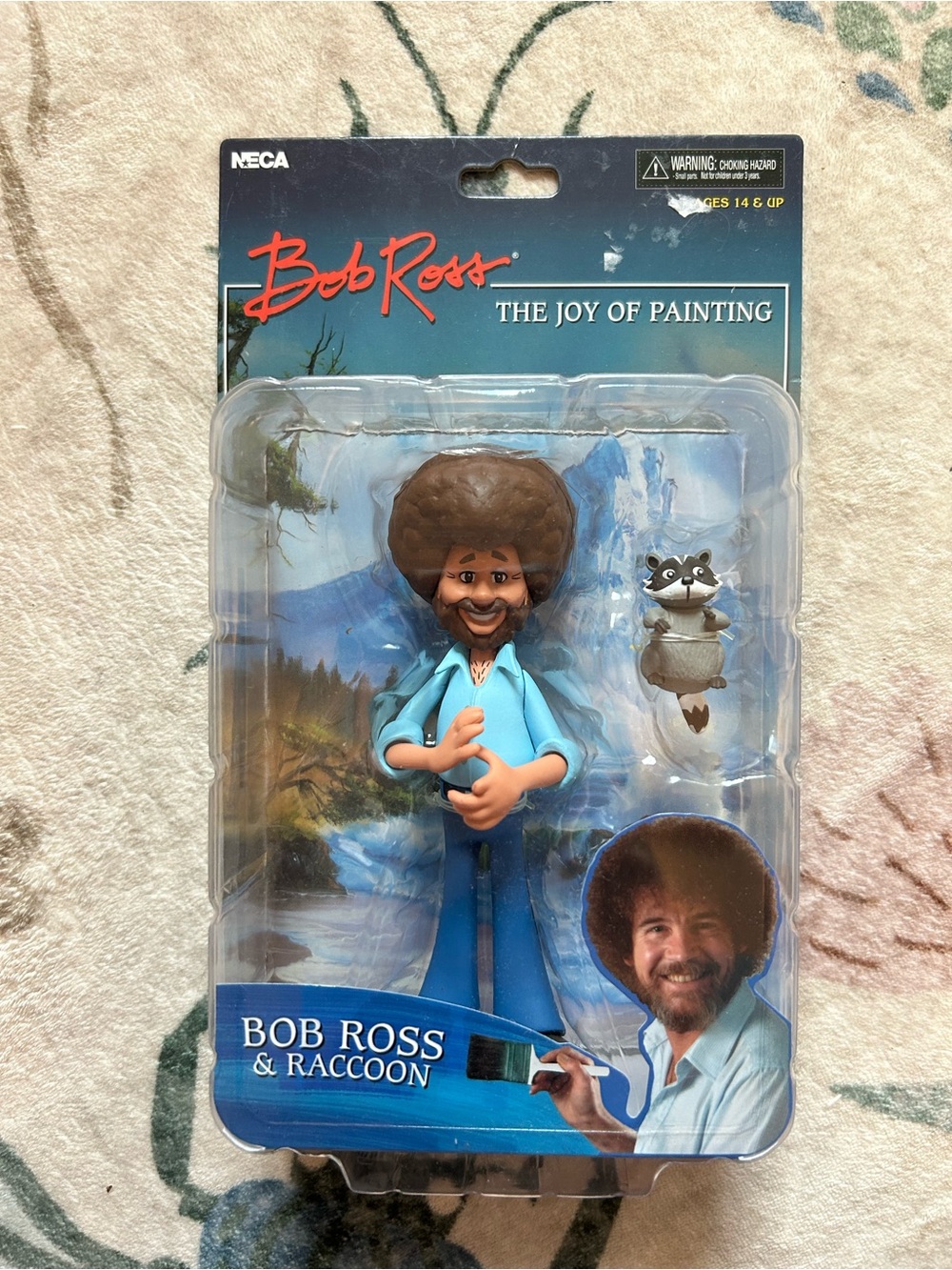 Bob Ross & Raccoon Collectible Action Figure